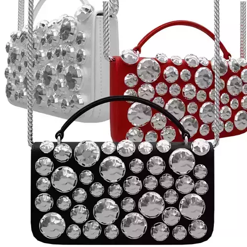 Moschino Still Life Heart Bag Low-poly 3D model
