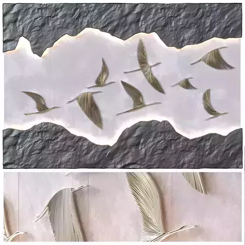 Fresq geo Cranes pano