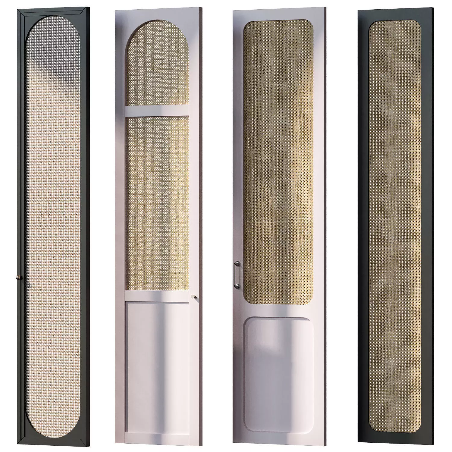 Ratan cabinet doors 3D model