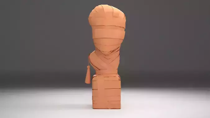 Statue bust LOWPOLY Game model 