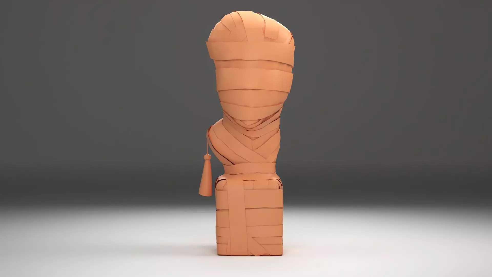 Statue bust LOWPOLY Game model Low-poly 3D model_0