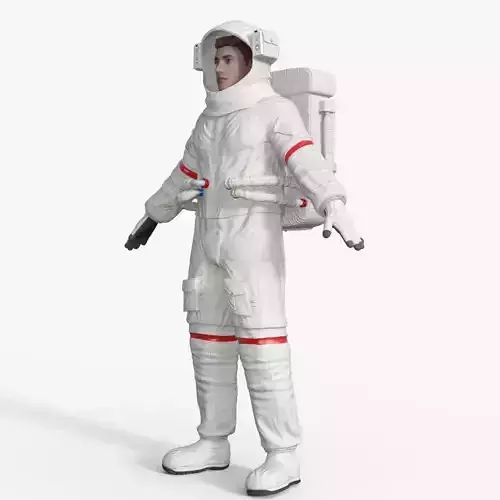 Realistic Astronaut Rigged 3D model
