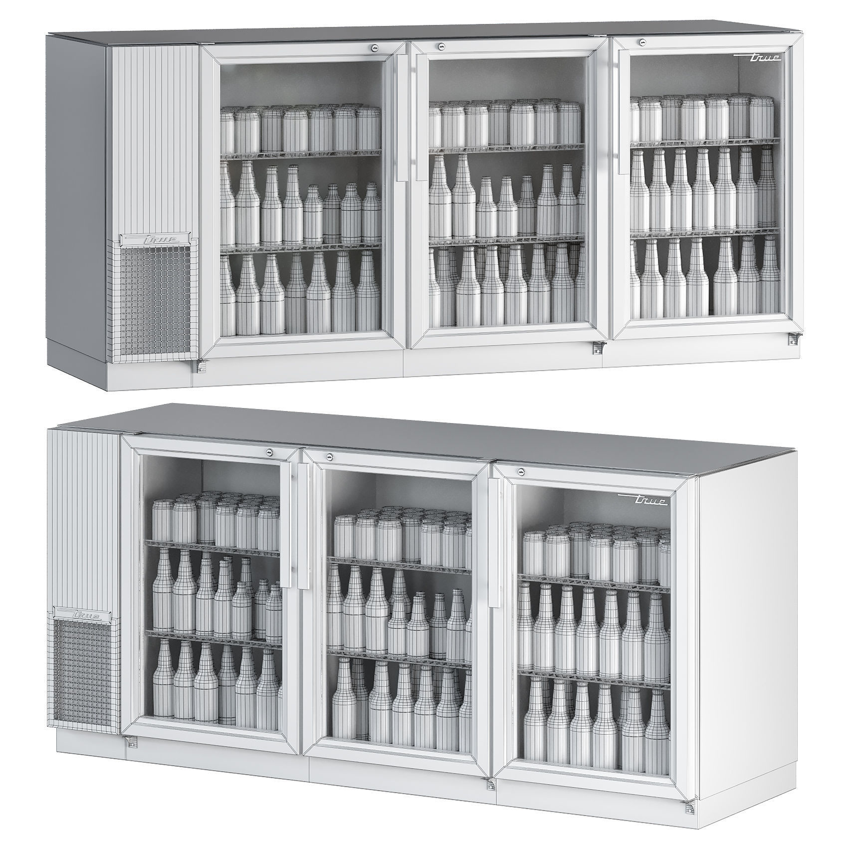 True beer fridge 3D model_2