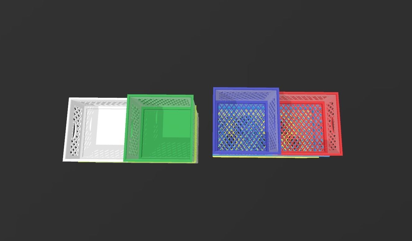 stackable storage crates  3D print model_1