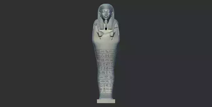Ancient Egyptian Shawabti shabti shawabti  ushabti Psamtik 3d 