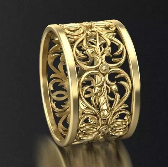 wedding ring 3D print model