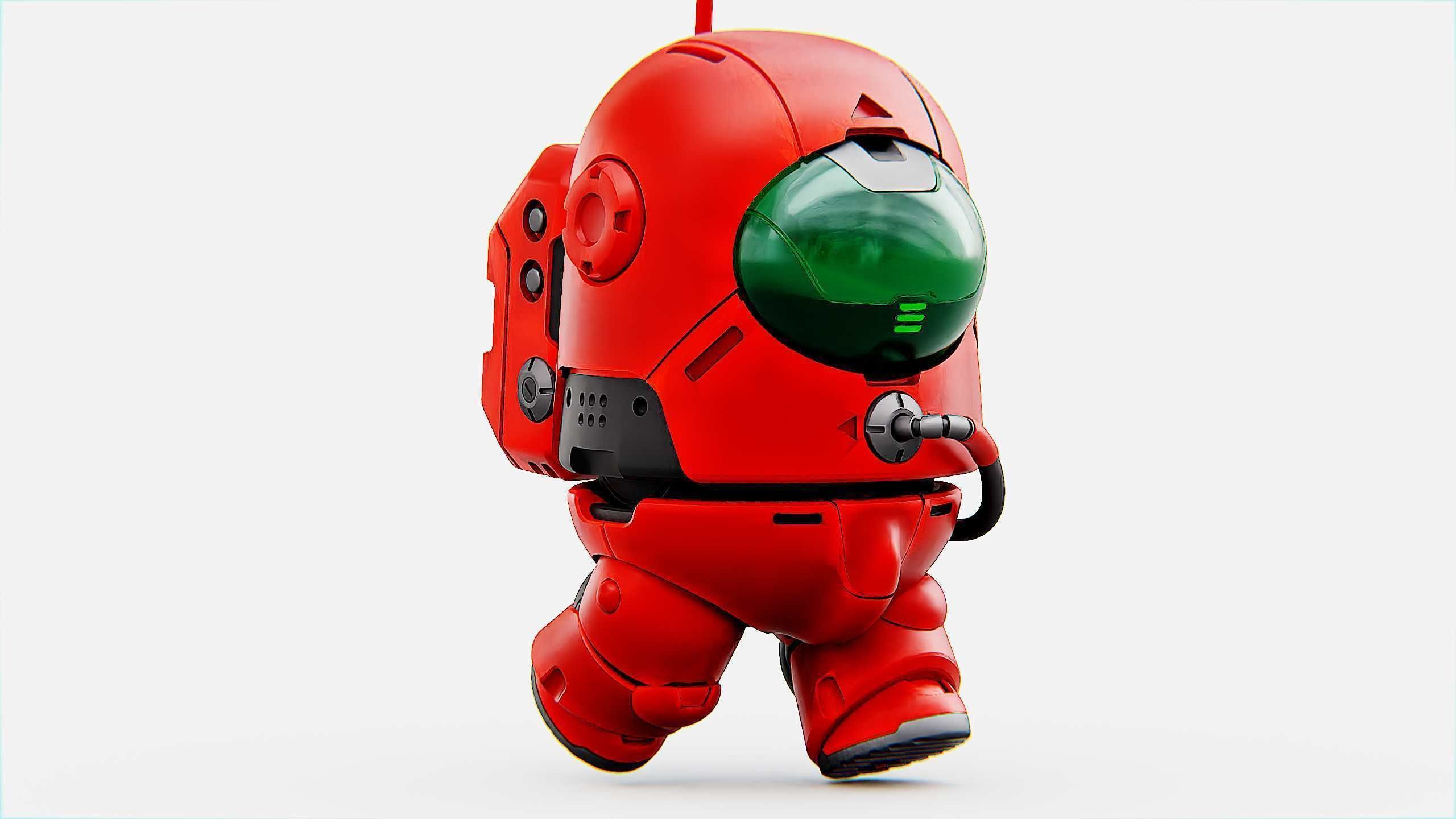 AMONG US CHARACTER b Rigged for Unreal Engine - Unity - MIXAMO 3D model_19