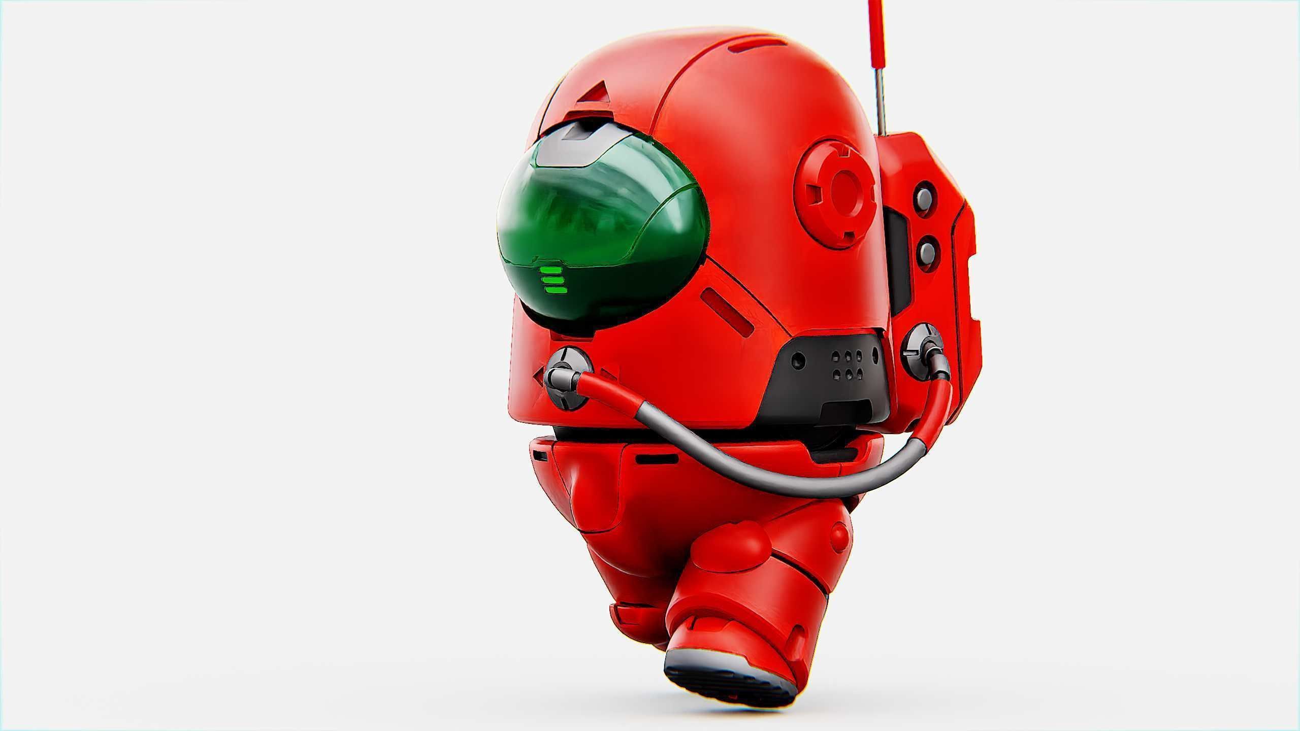 AMONG US CHARACTER b Rigged for Unreal Engine - Unity - MIXAMO 3D model_2