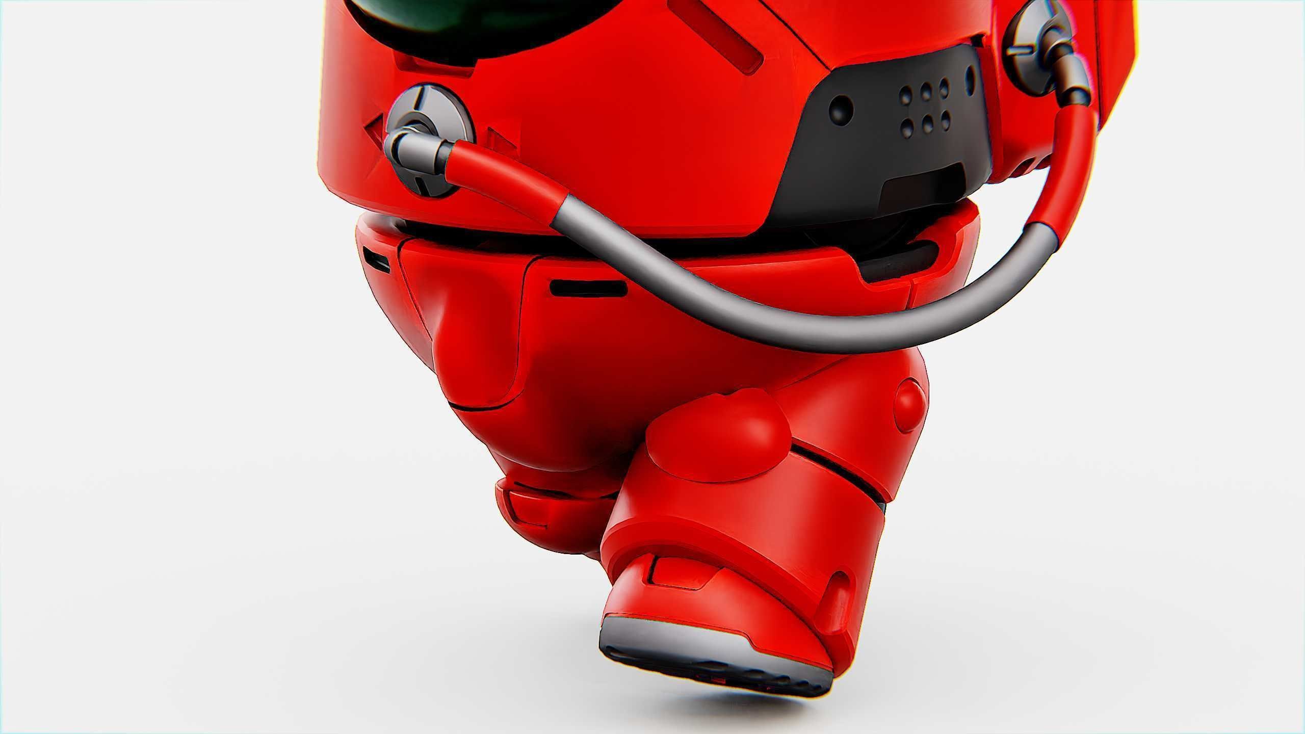 AMONG US CHARACTER b Rigged for Unreal Engine - Unity - MIXAMO 3D model_24