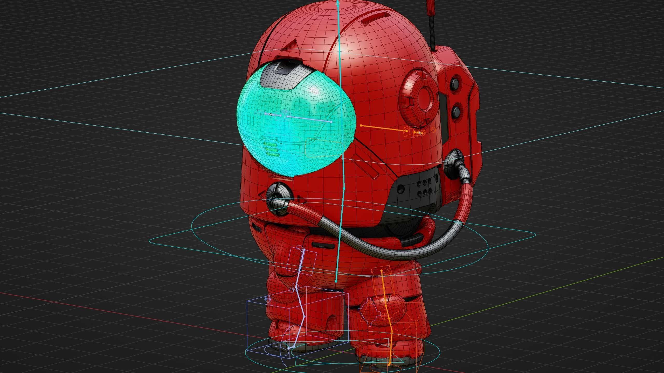 AMONG US CHARACTER b Rigged for Unreal Engine - Unity - MIXAMO 3D model_37