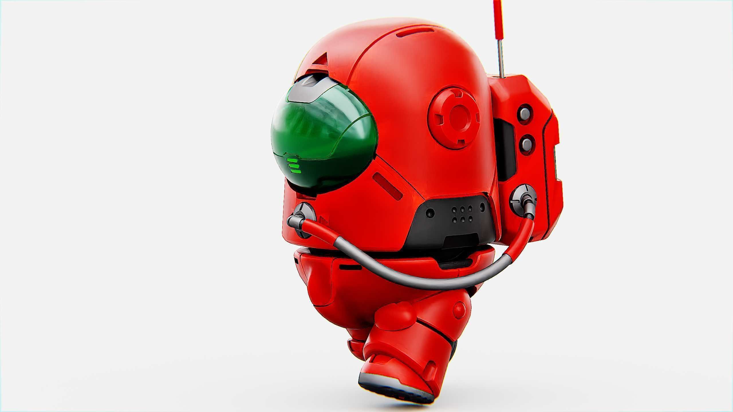 AMONG US CHARACTER b Rigged for Unreal Engine - Unity - MIXAMO 3D model_3