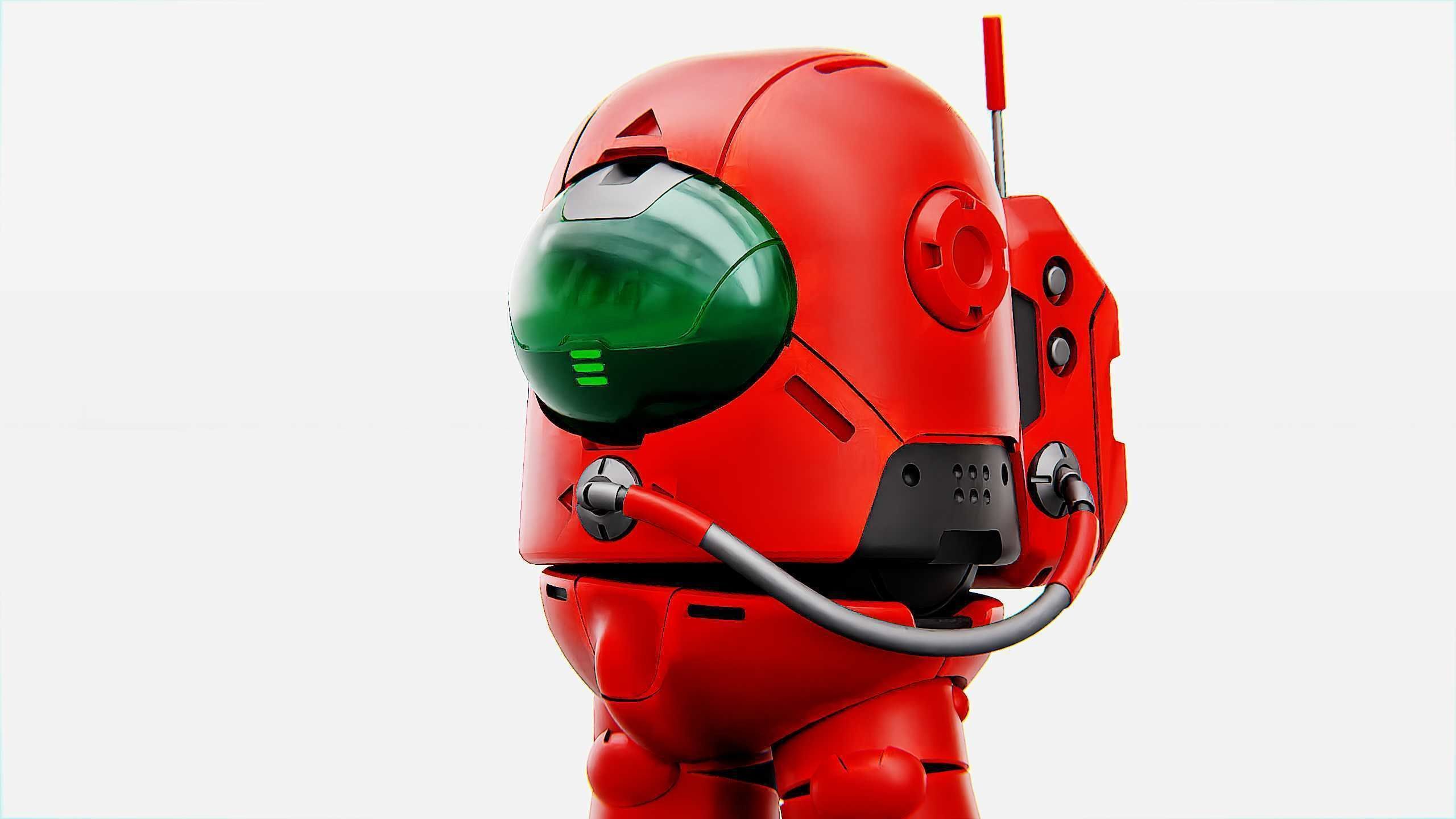 AMONG US CHARACTER b Rigged for Unreal Engine - Unity - MIXAMO 3D model_30