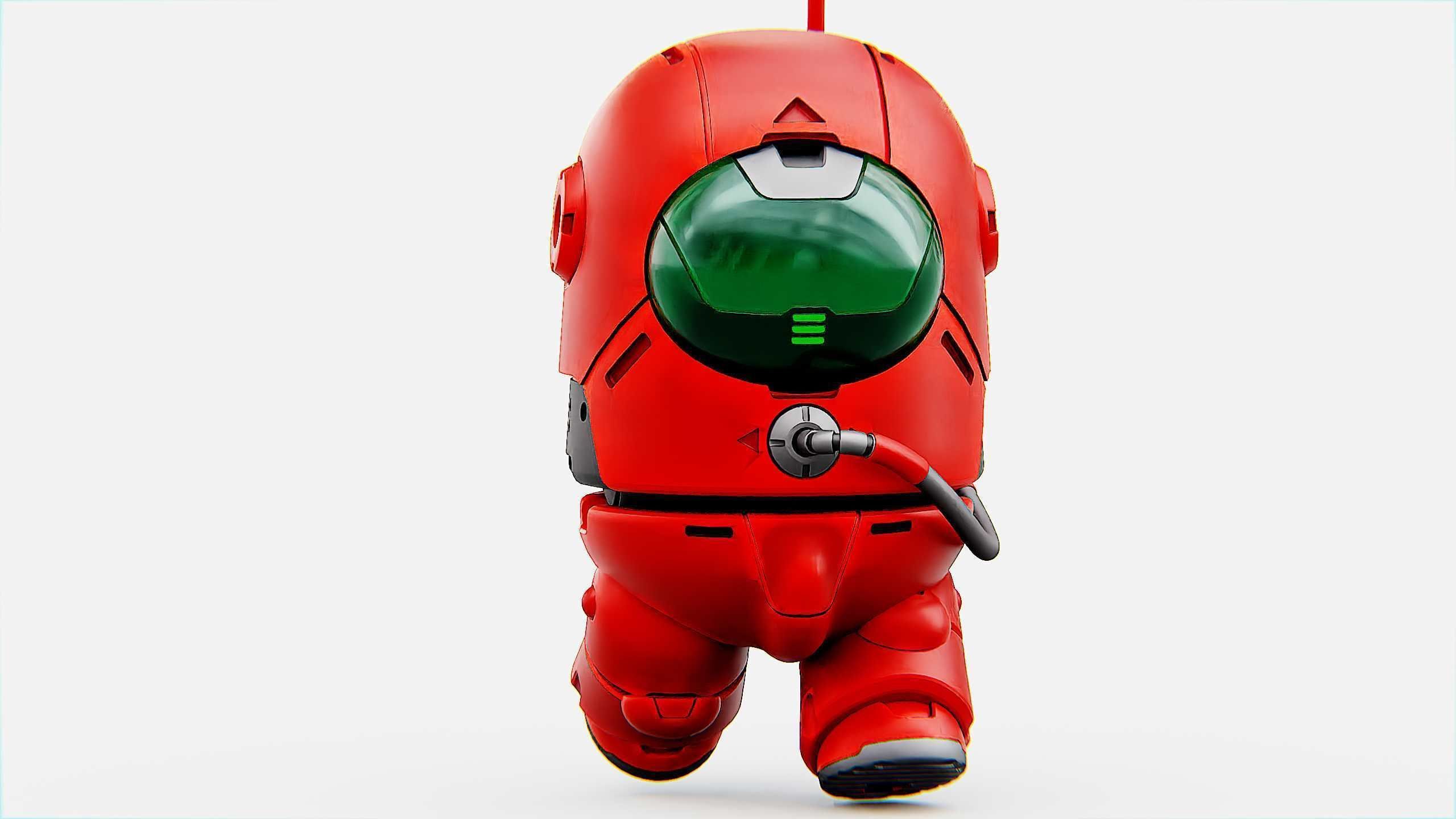 AMONG US CHARACTER b Rigged for Unreal Engine - Unity - MIXAMO 3D model_21