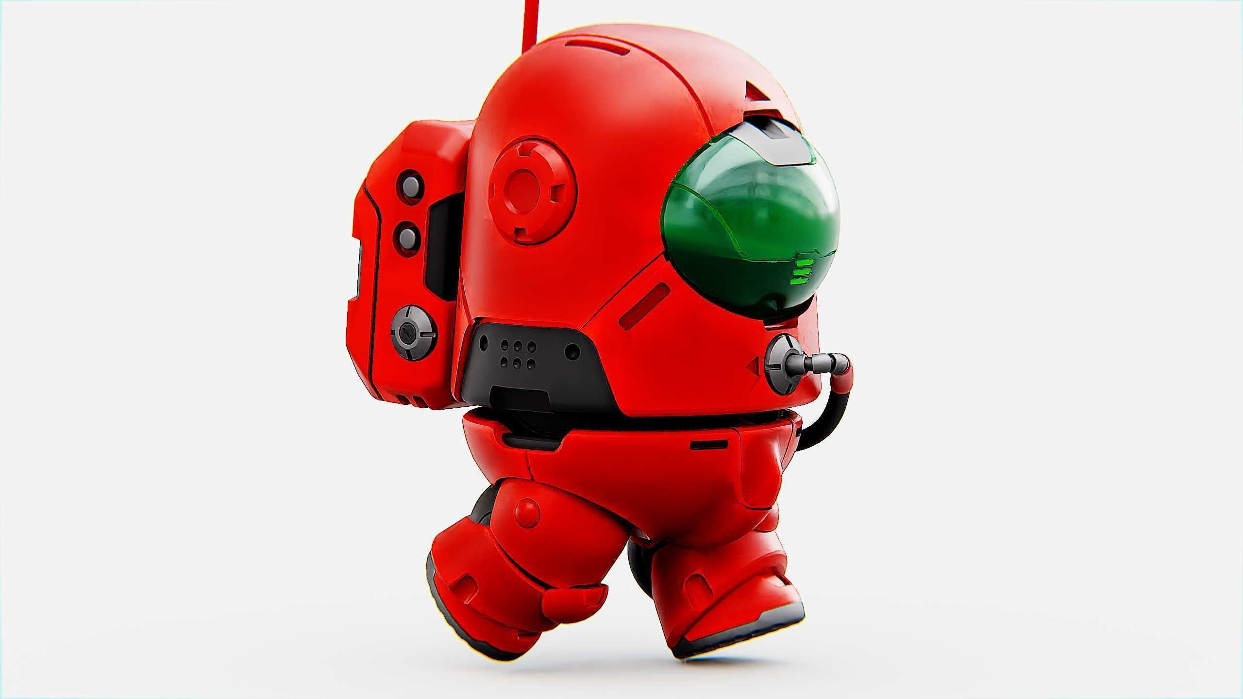 AMONG US CHARACTER b Rigged for Unreal Engine - Unity - MIXAMO 3D model_18