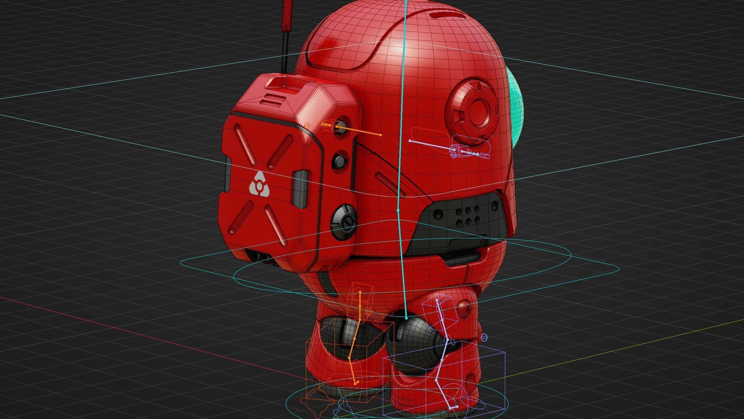 AMONG US CHARACTER b Rigged for Unreal Engine - Unity - MIXAMO 3D model_38