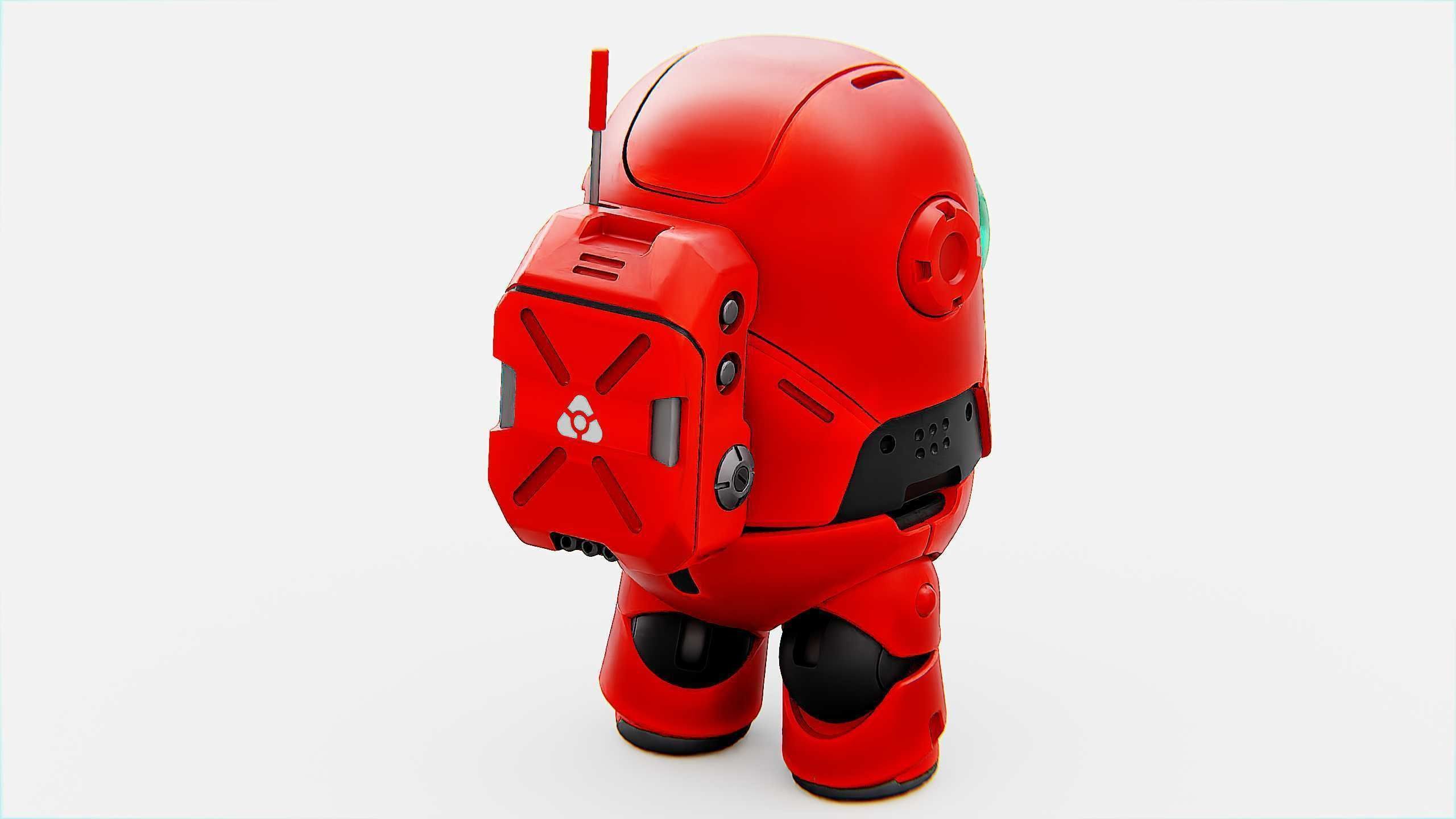 AMONG US CHARACTER b Rigged for Unreal Engine - Unity - MIXAMO 3D model_29