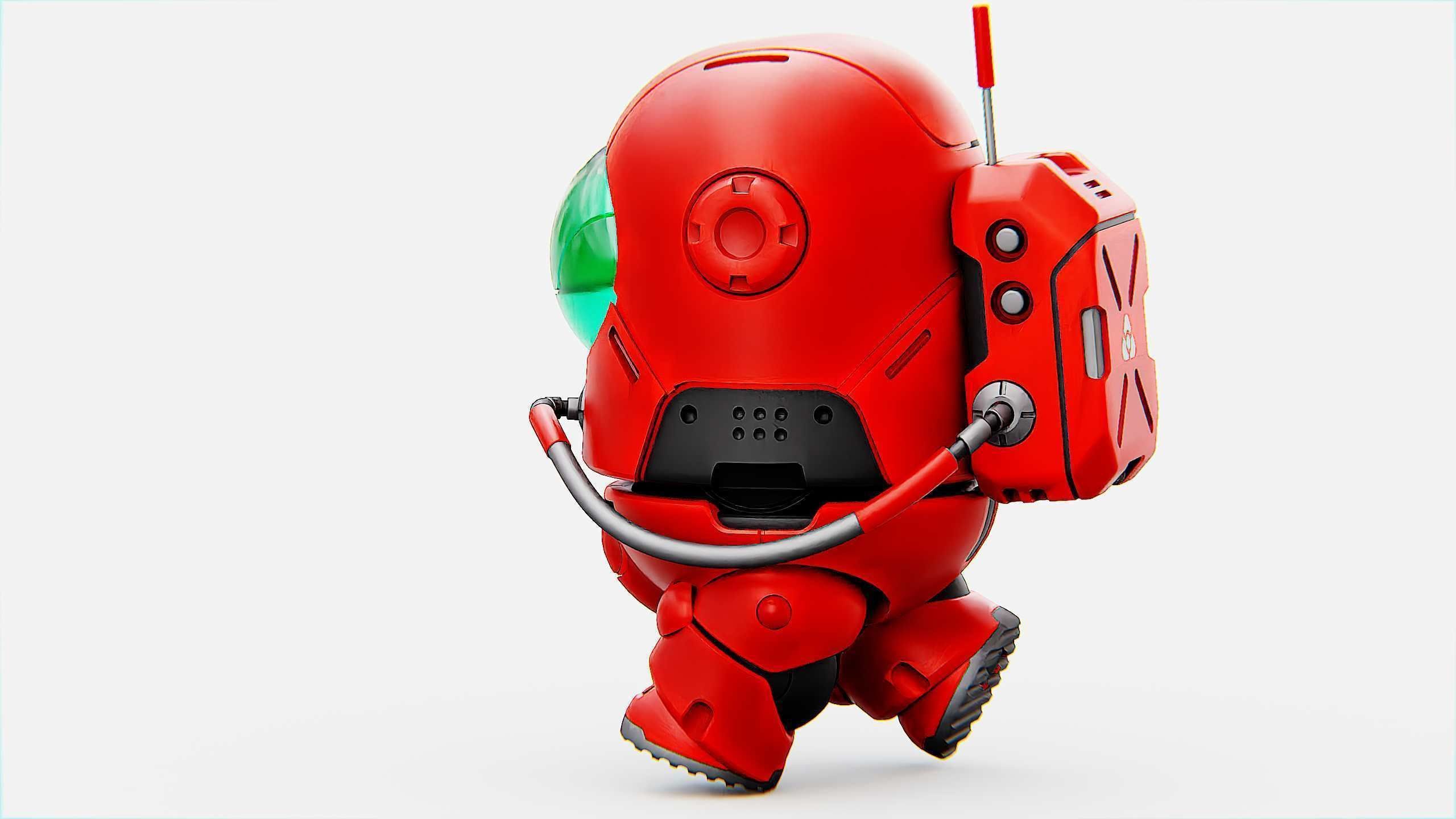 AMONG US CHARACTER b Rigged for Unreal Engine - Unity - MIXAMO 3D model_7