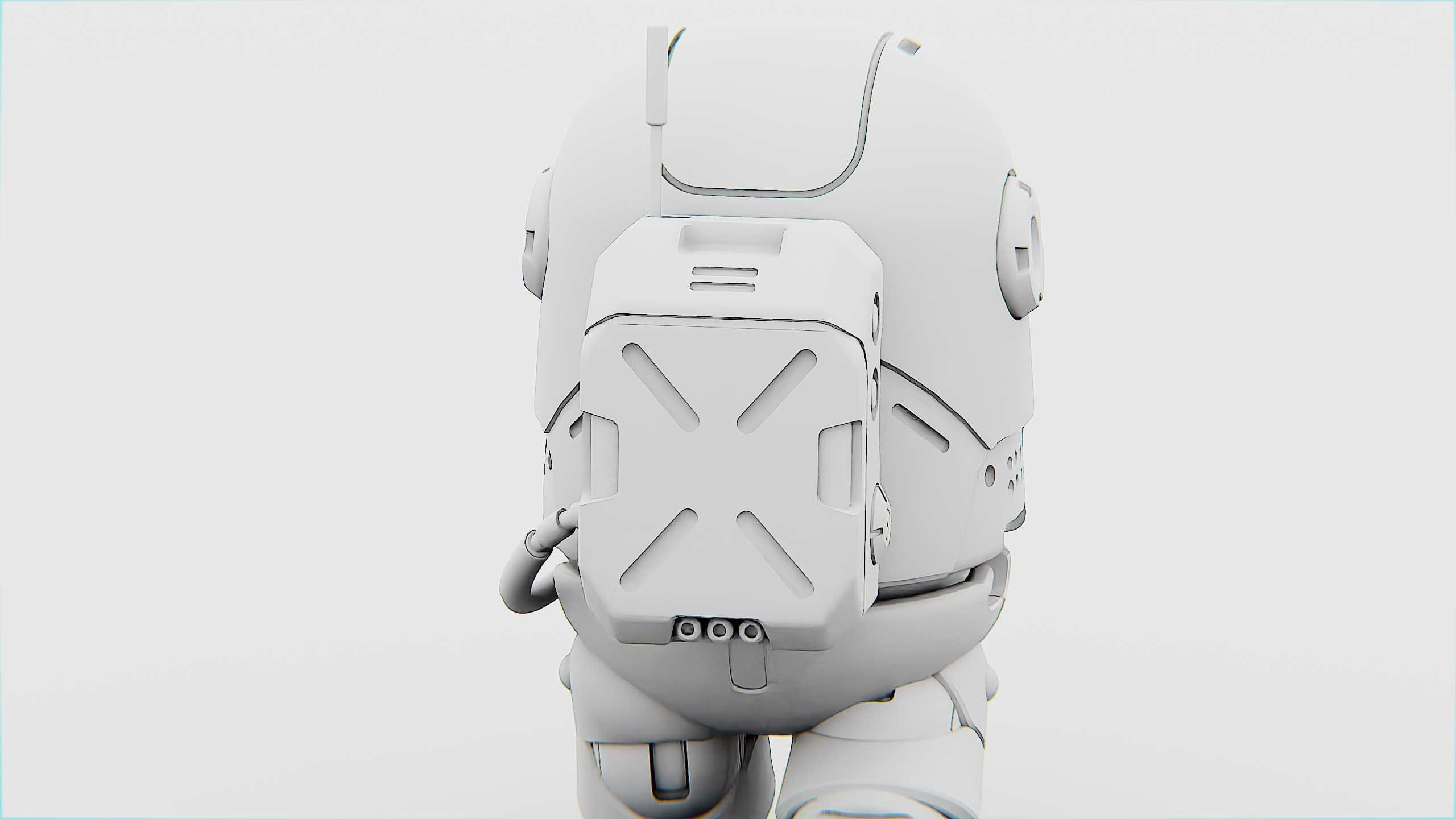 AMONG US CHARACTER b Rigged for Unreal Engine - Unity - MIXAMO 3D model_36