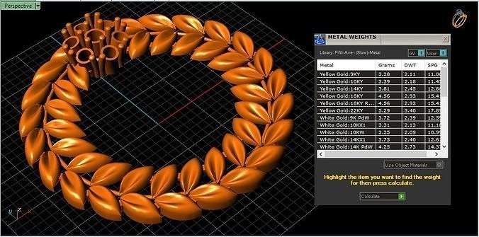 Stone Bracelet 3D print model