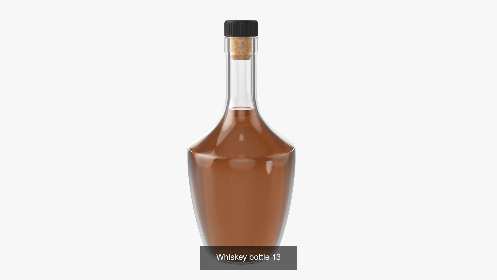 whiskey glass bottles vol2 3D Model Collection_4
