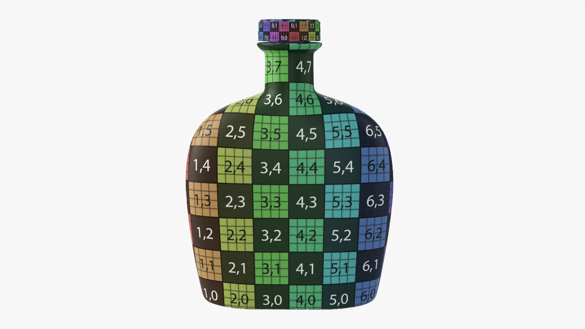 whiskey glass bottles vol2 3D Model Collection_16