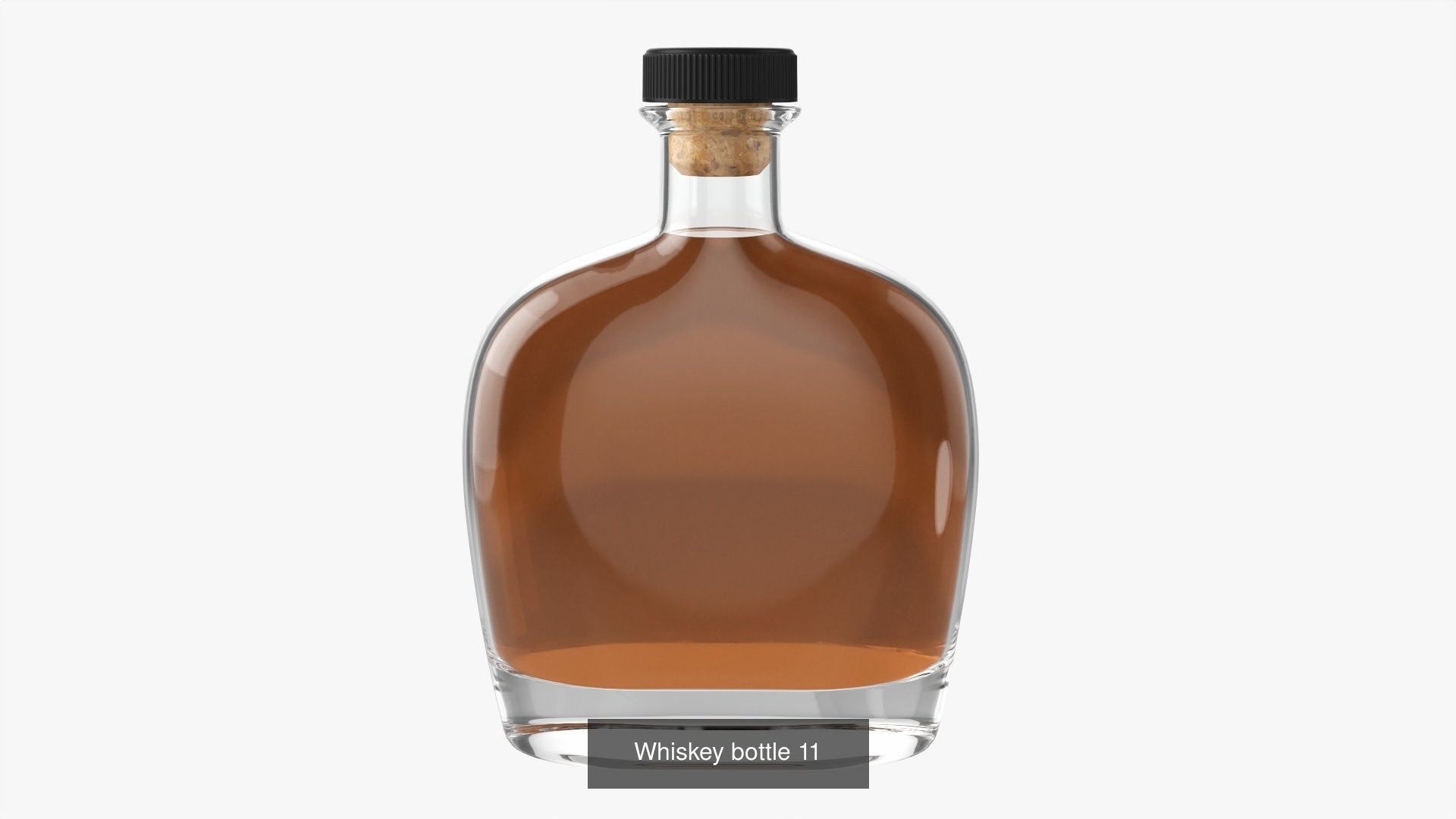 whiskey glass bottles vol2 3D Model Collection_9