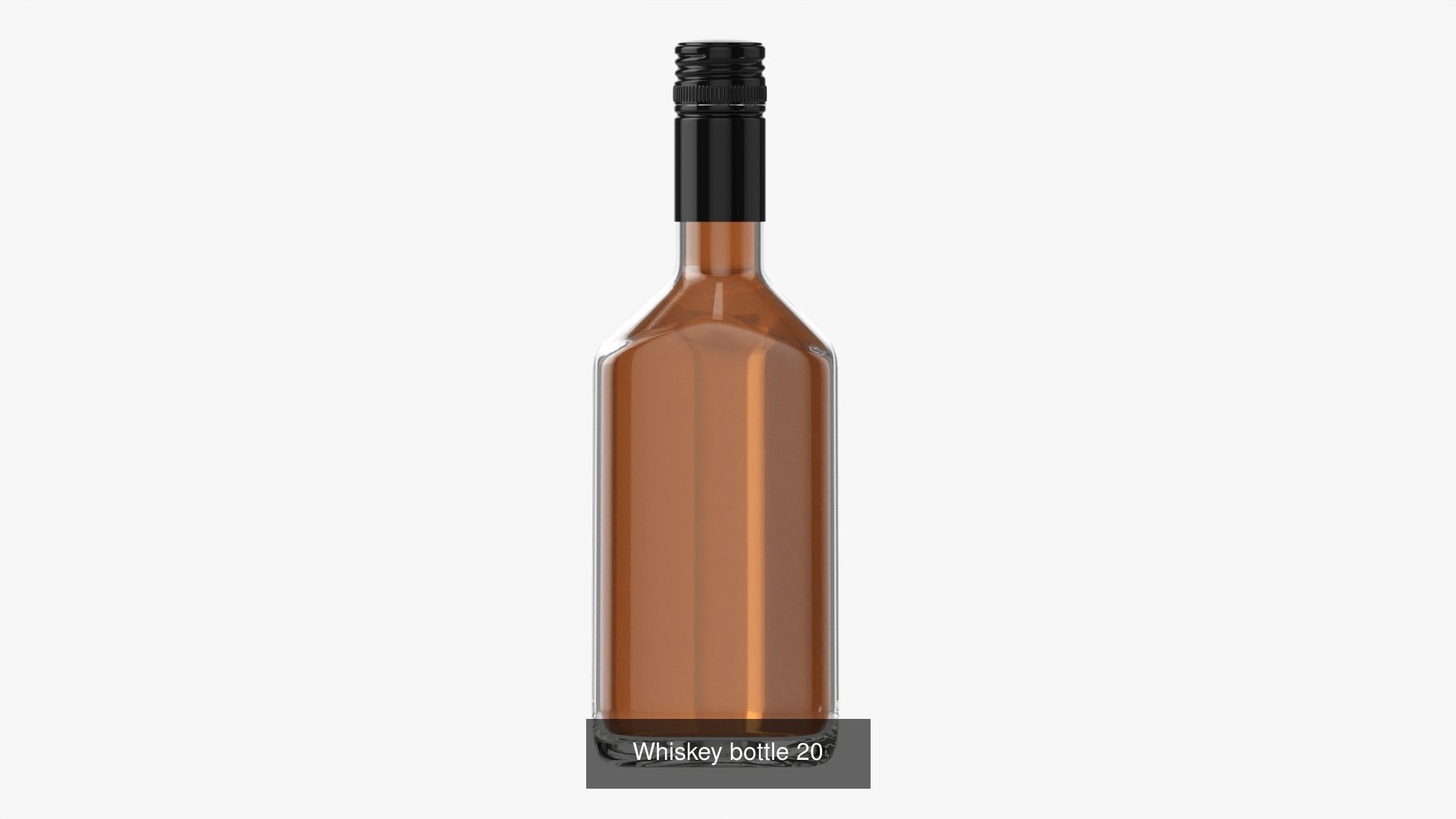 whiskey glass bottles vol2 3D Model Collection_7