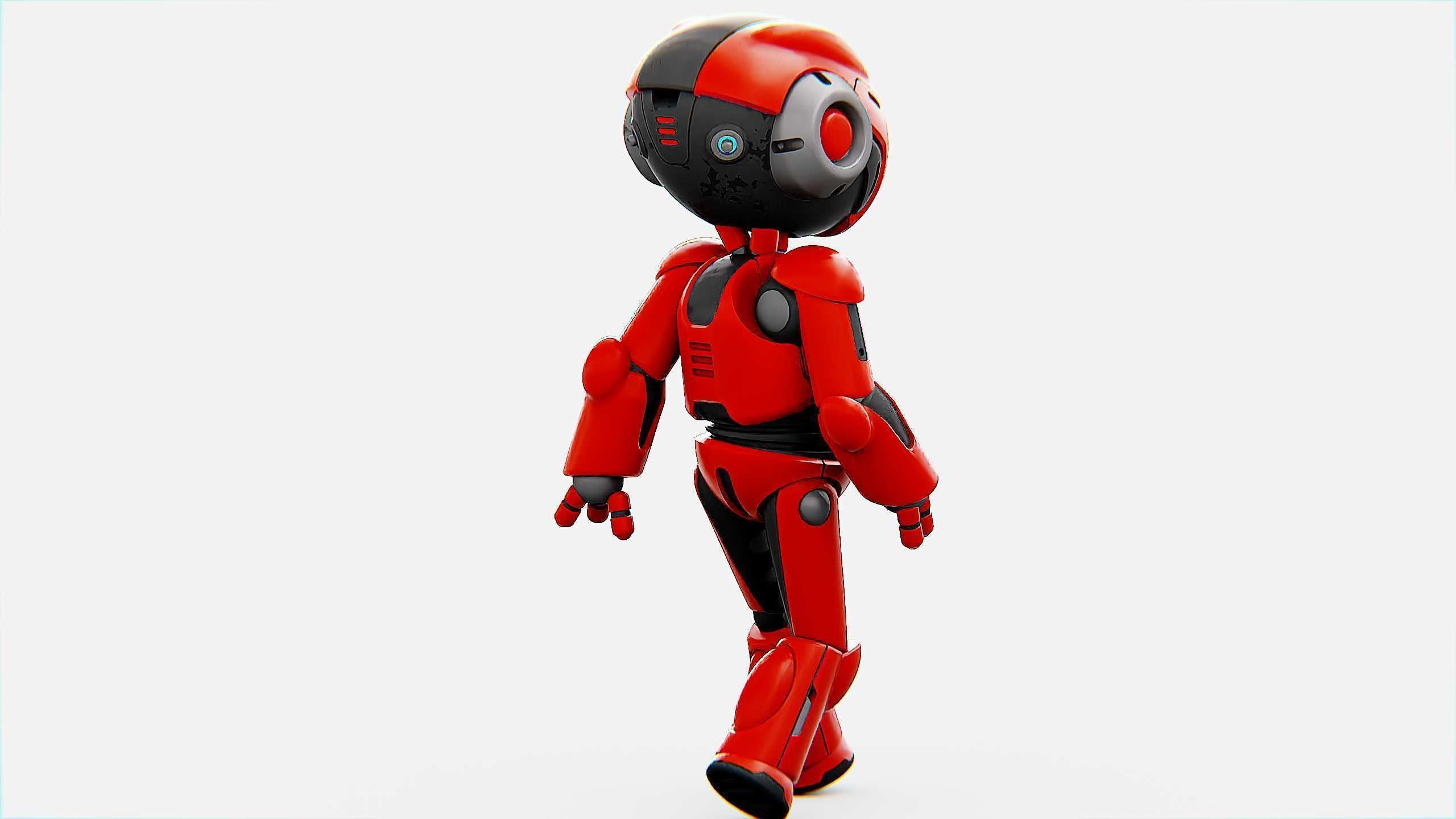 TOON DROID Y-200 Rigged for Unreal Engine - Unity - MIXAMO 3D model_12