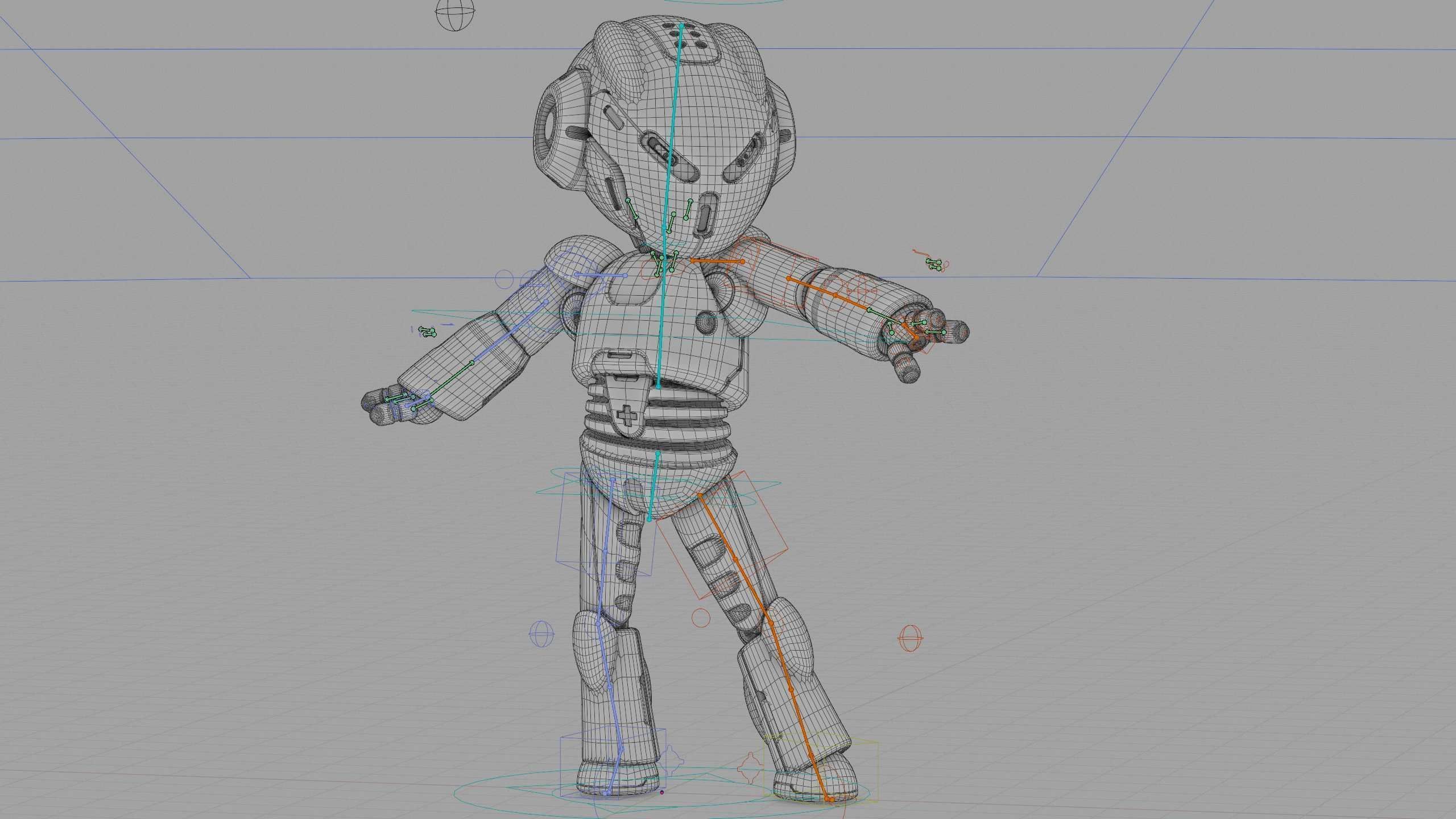 TOON DROID Y-200 Rigged for Unreal Engine - Unity - MIXAMO 3D model_40