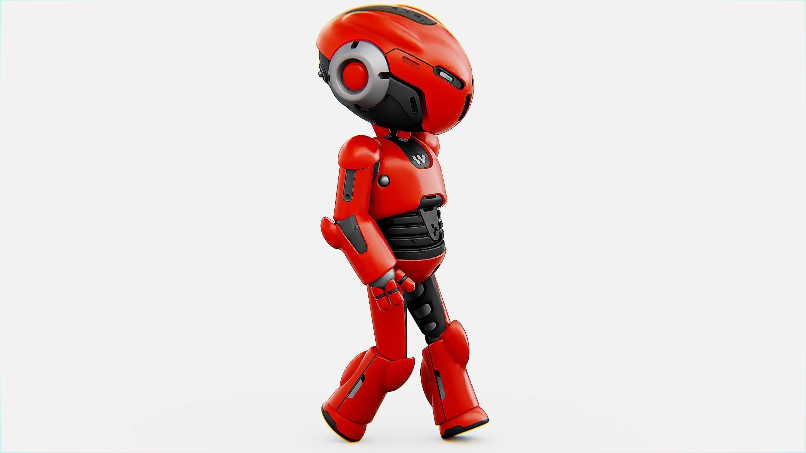 TOON DROID Y-200 Rigged for Unreal Engine - Unity - MIXAMO 3D model_8