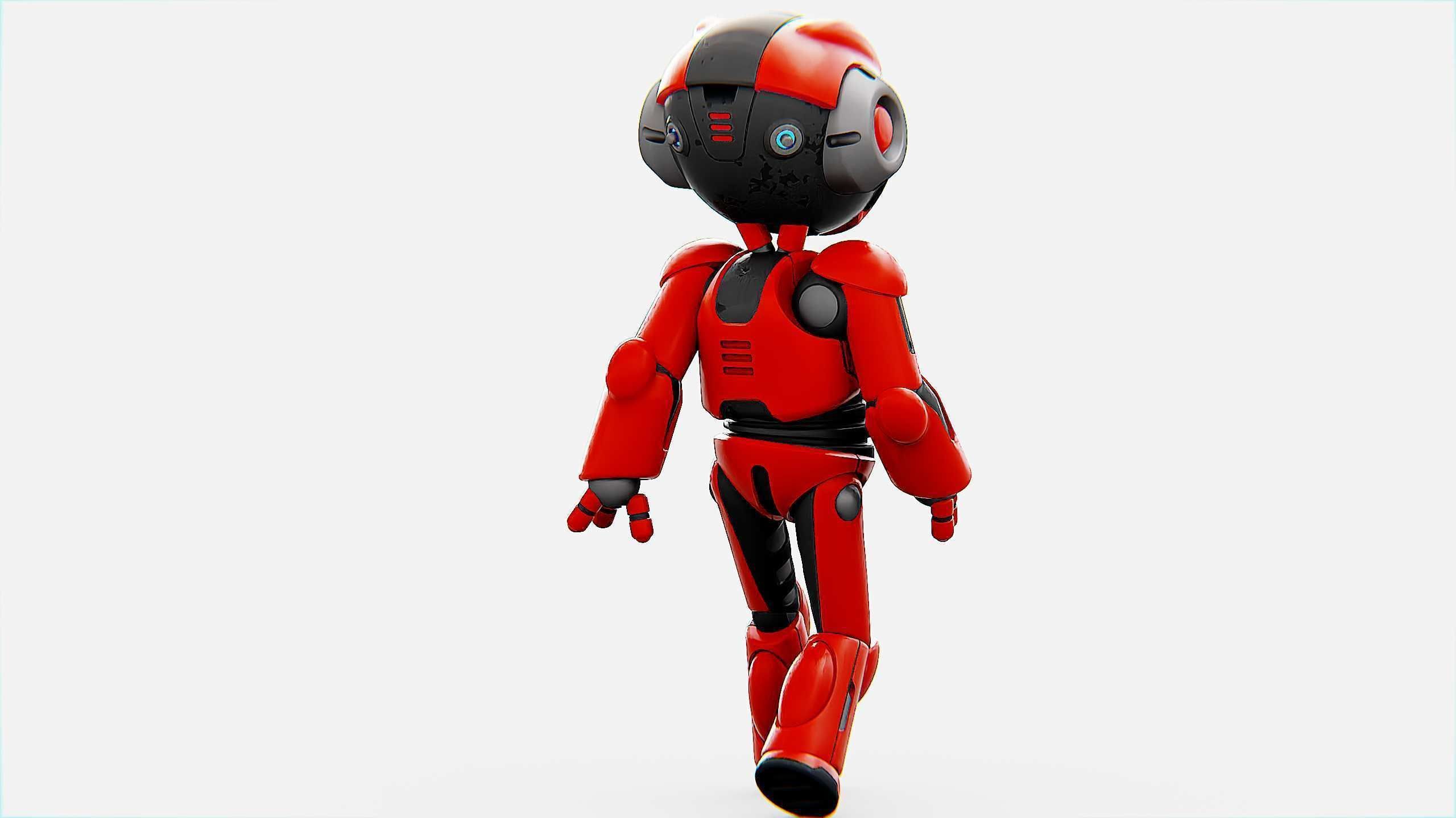 TOON DROID Y-200 Rigged for Unreal Engine - Unity - MIXAMO 3D model_13