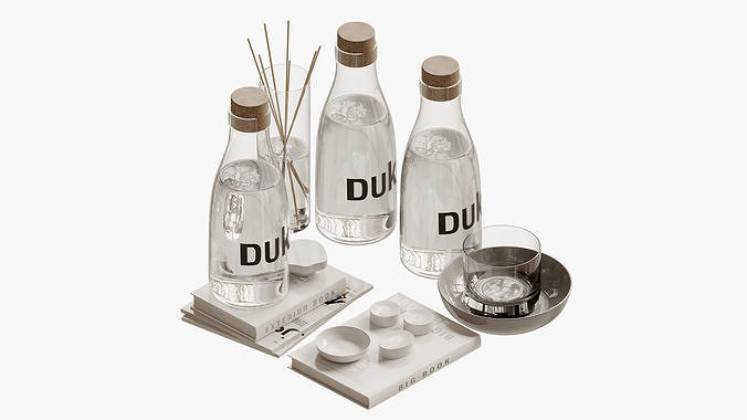 Decorative set for Interior 01 3D model