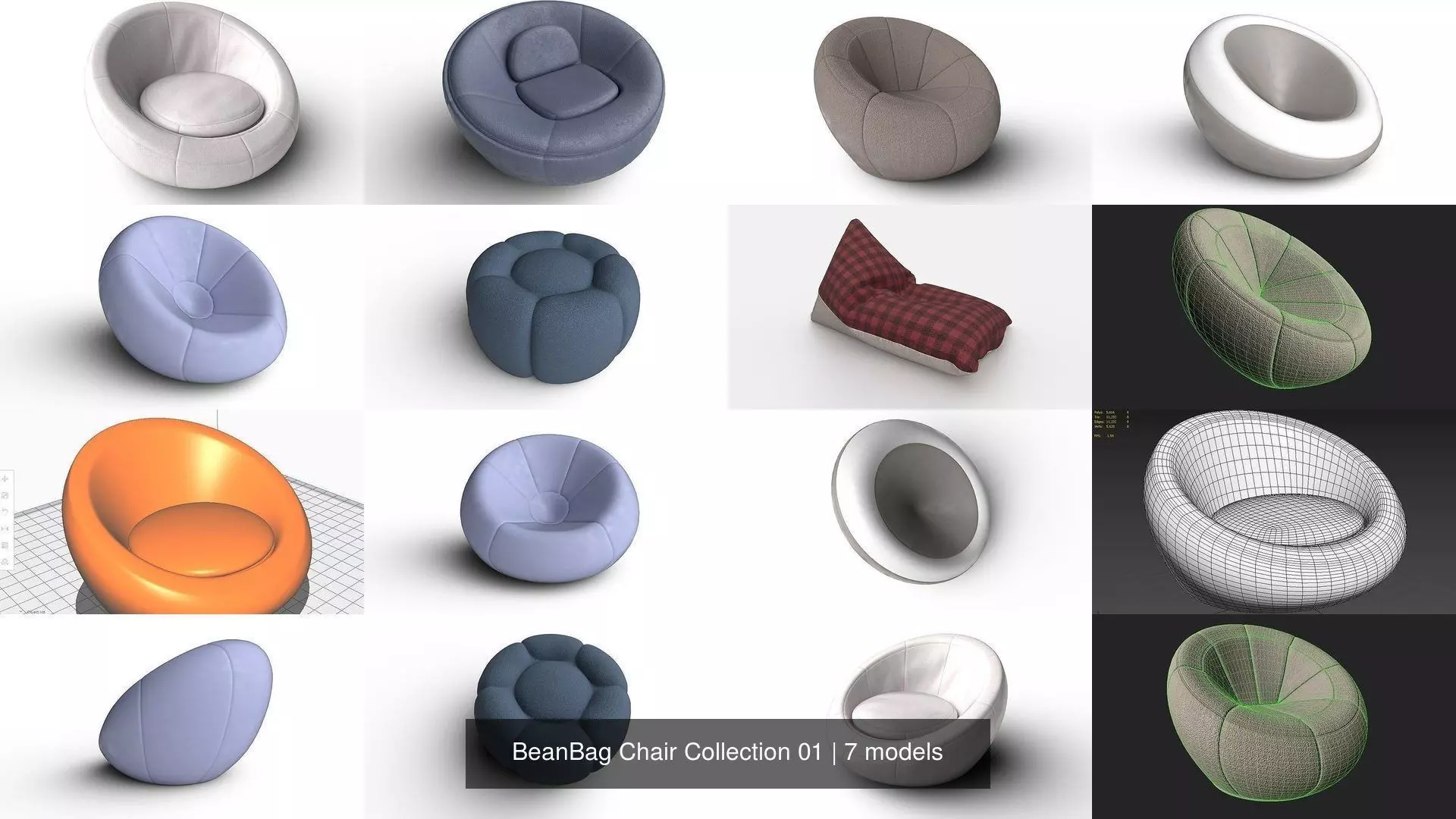 BeanBag Chair Collection 01 _1