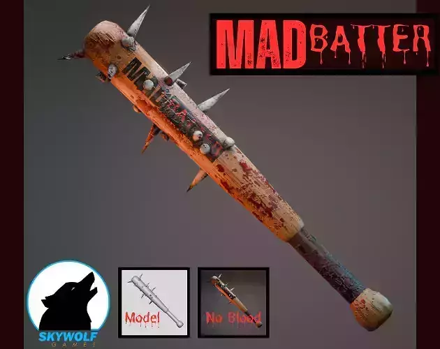 MadBatter - Realistic Spiked Bat Weapon