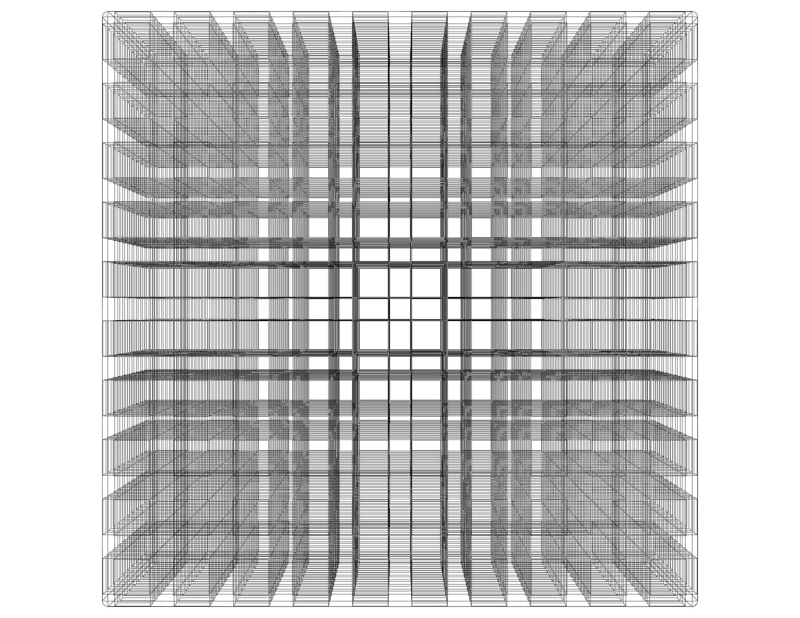 Simple Cubic Lattice Structure 3D print model_16