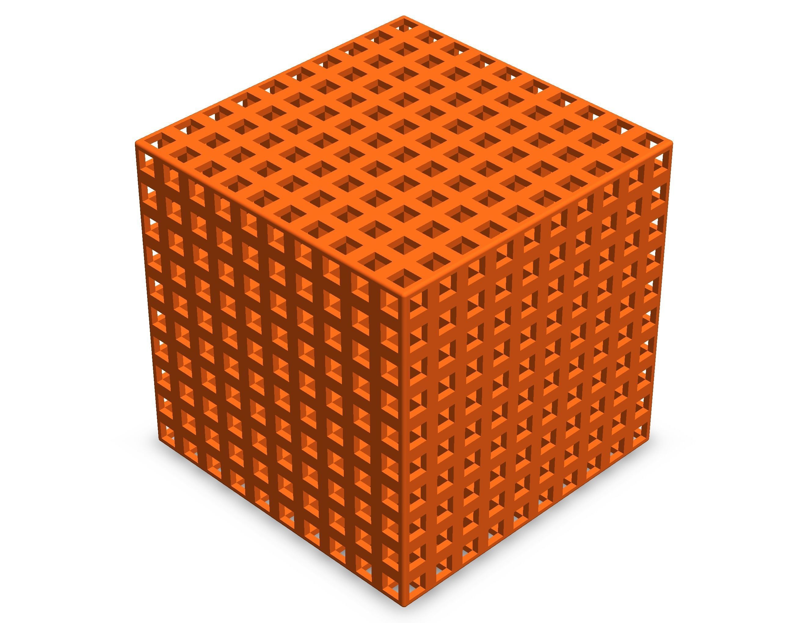 Simple Cubic Lattice Structure 3D print model_9