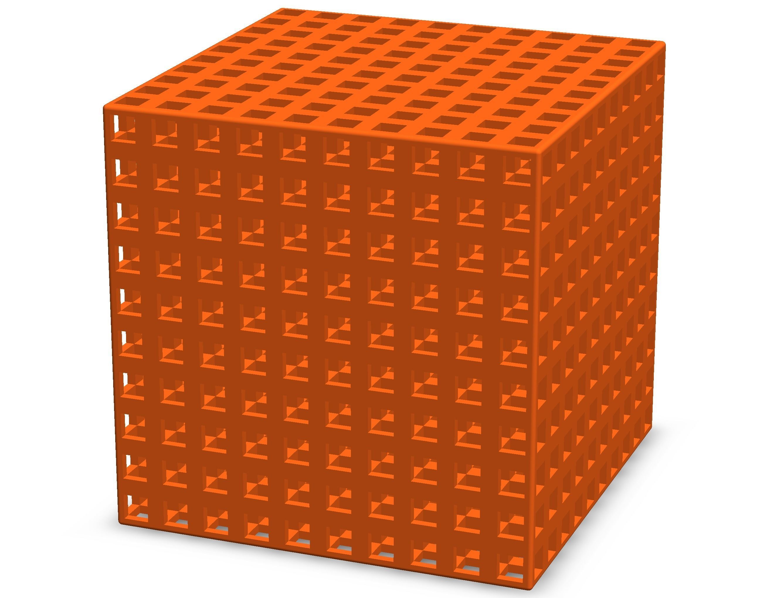 Simple Cubic Lattice Structure 3D print model_5