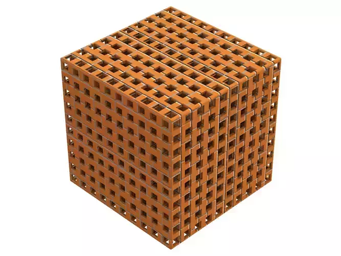 Simple Cubic Lattice Structure 3D print model
