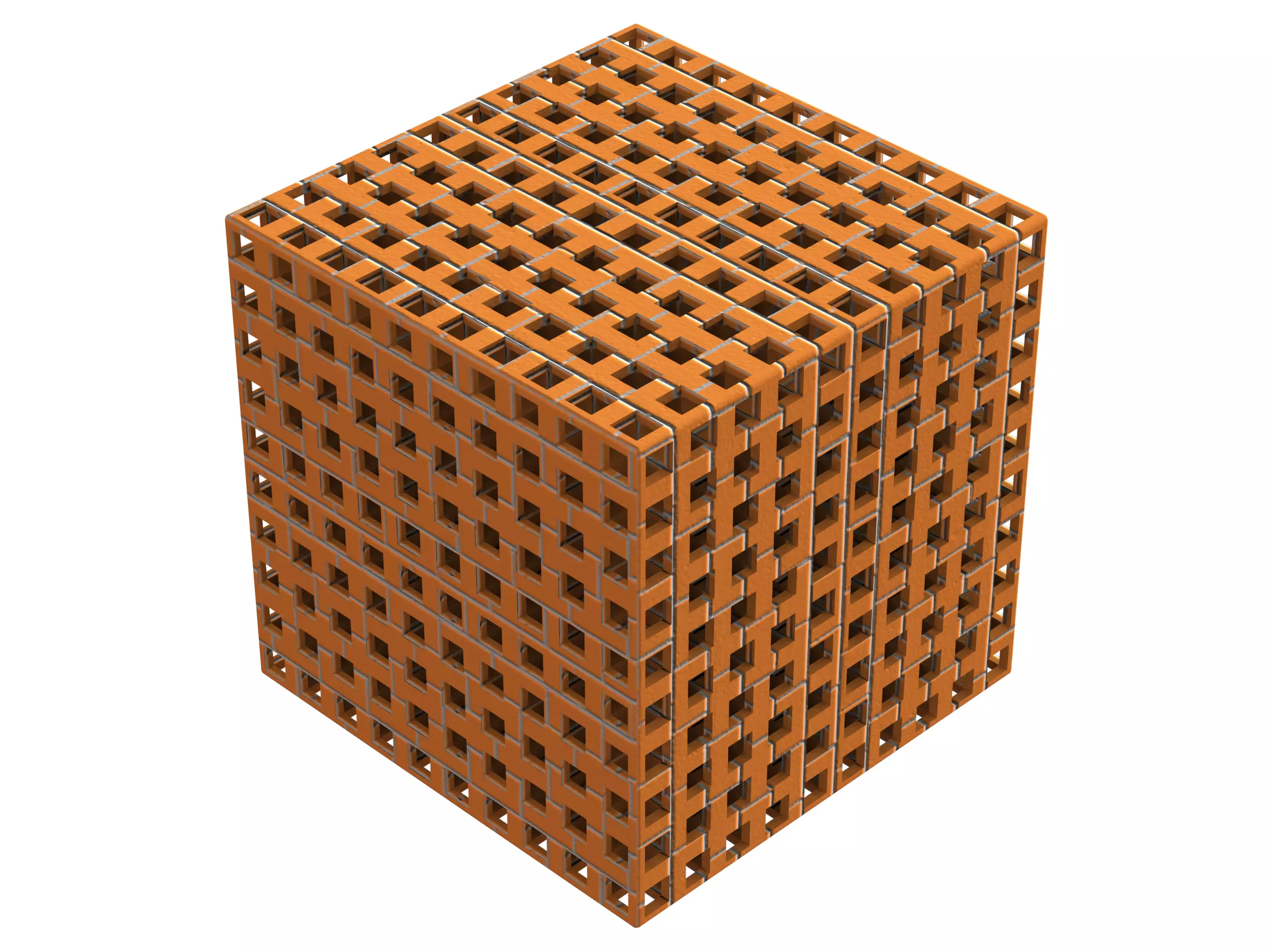 Simple Cubic Lattice Structure 3D print model_0