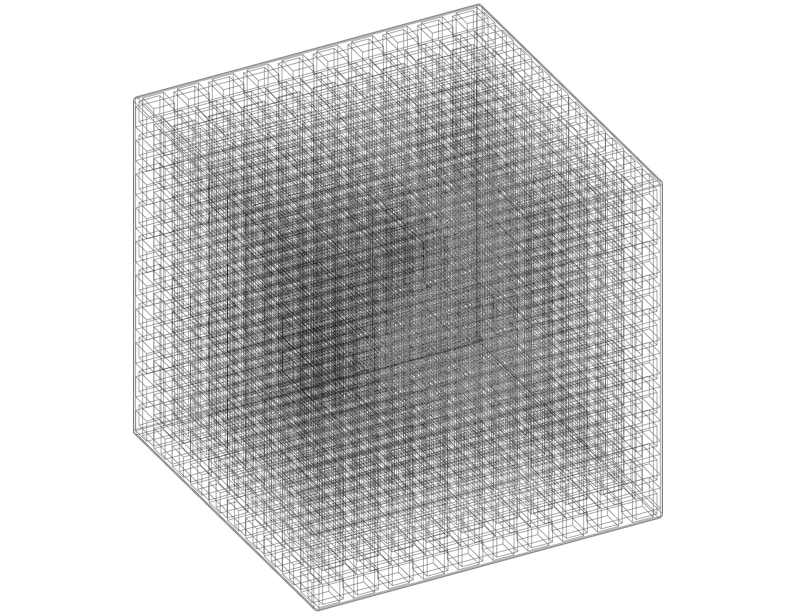 Simple Cubic Lattice Structure 3D print model_36
