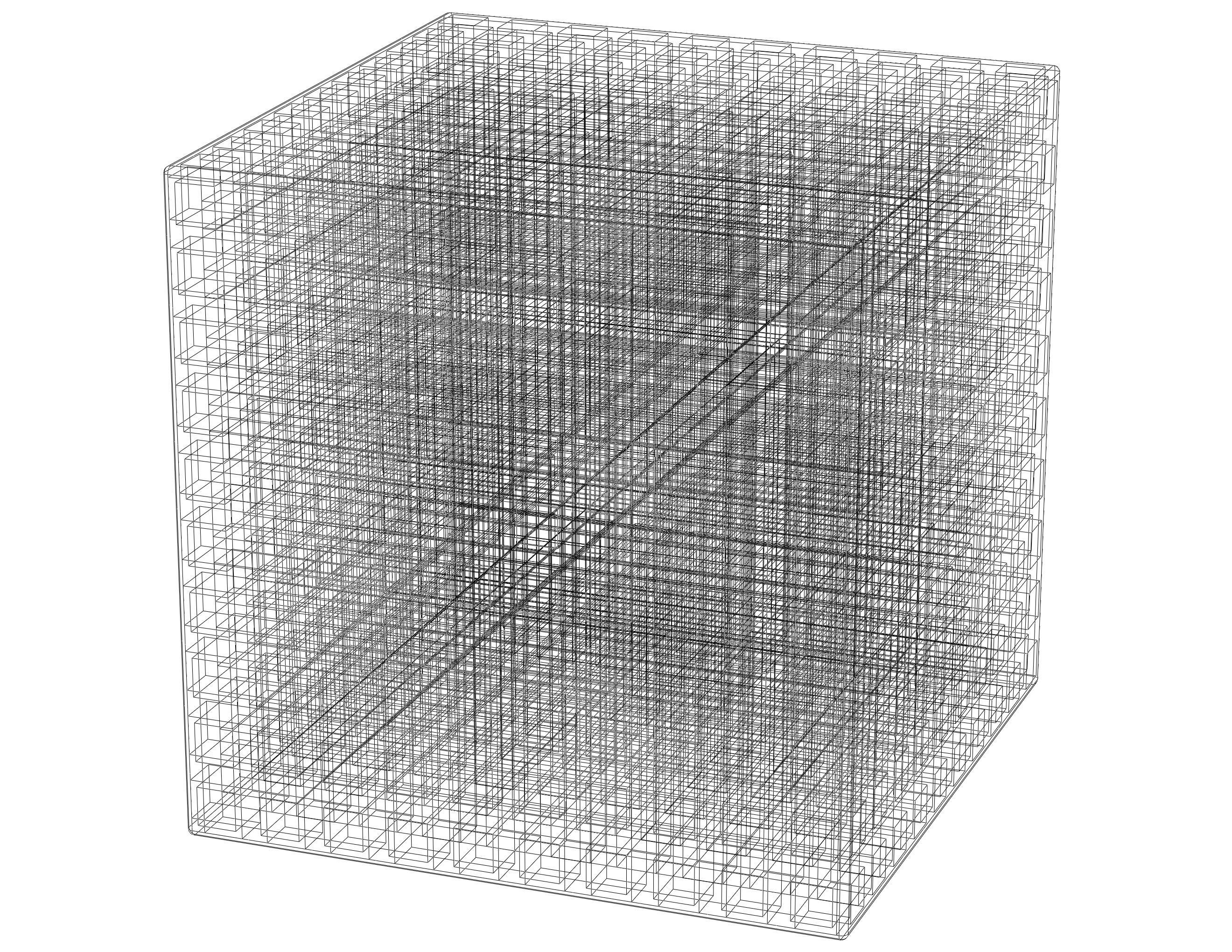Simple Cubic Lattice Structure 3D print model_4