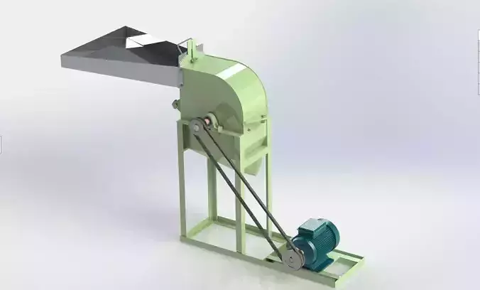 Small Scale Hammer Mill  3D model