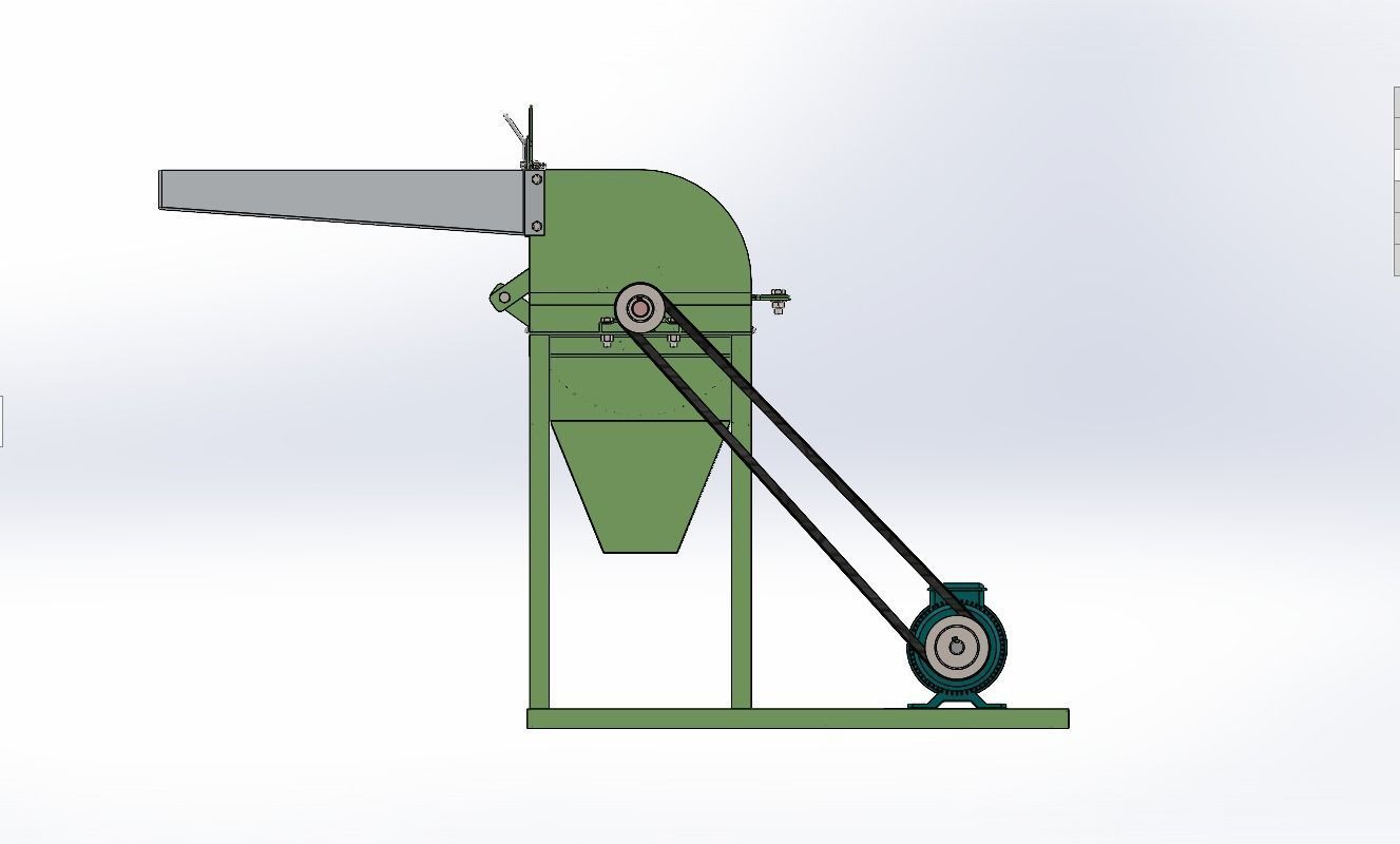 Small Scale Hammer Mill 3D model_5