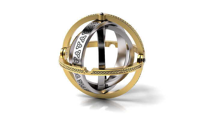 Twisted Symbols  ring 3D print model