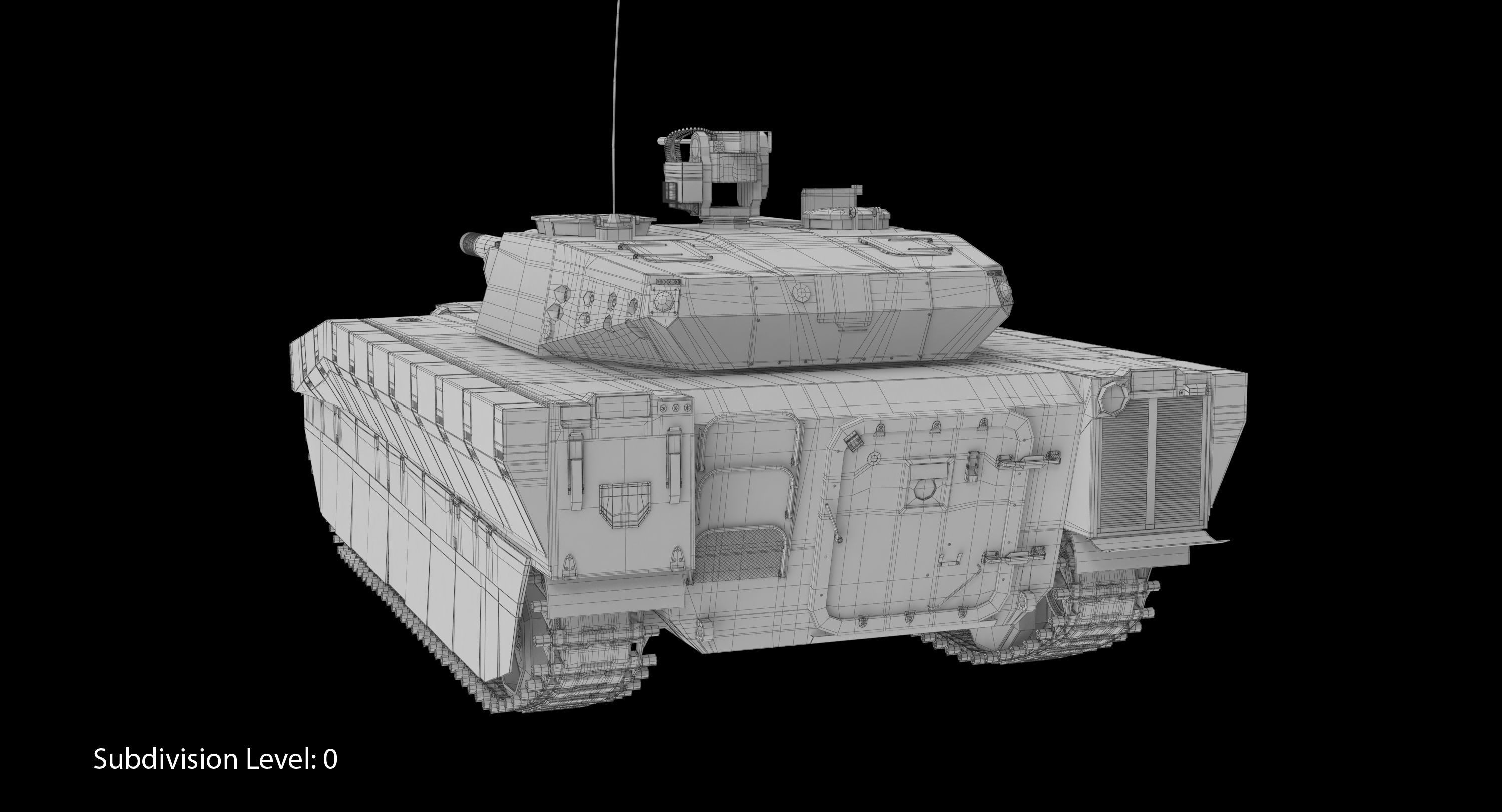 CV90 120T Low-poly 3D model_18