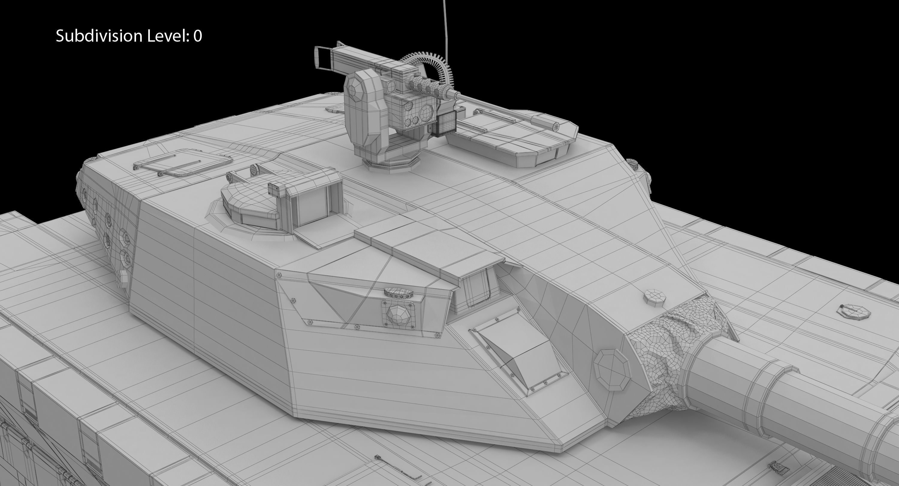 CV90 120T Low-poly 3D model_24