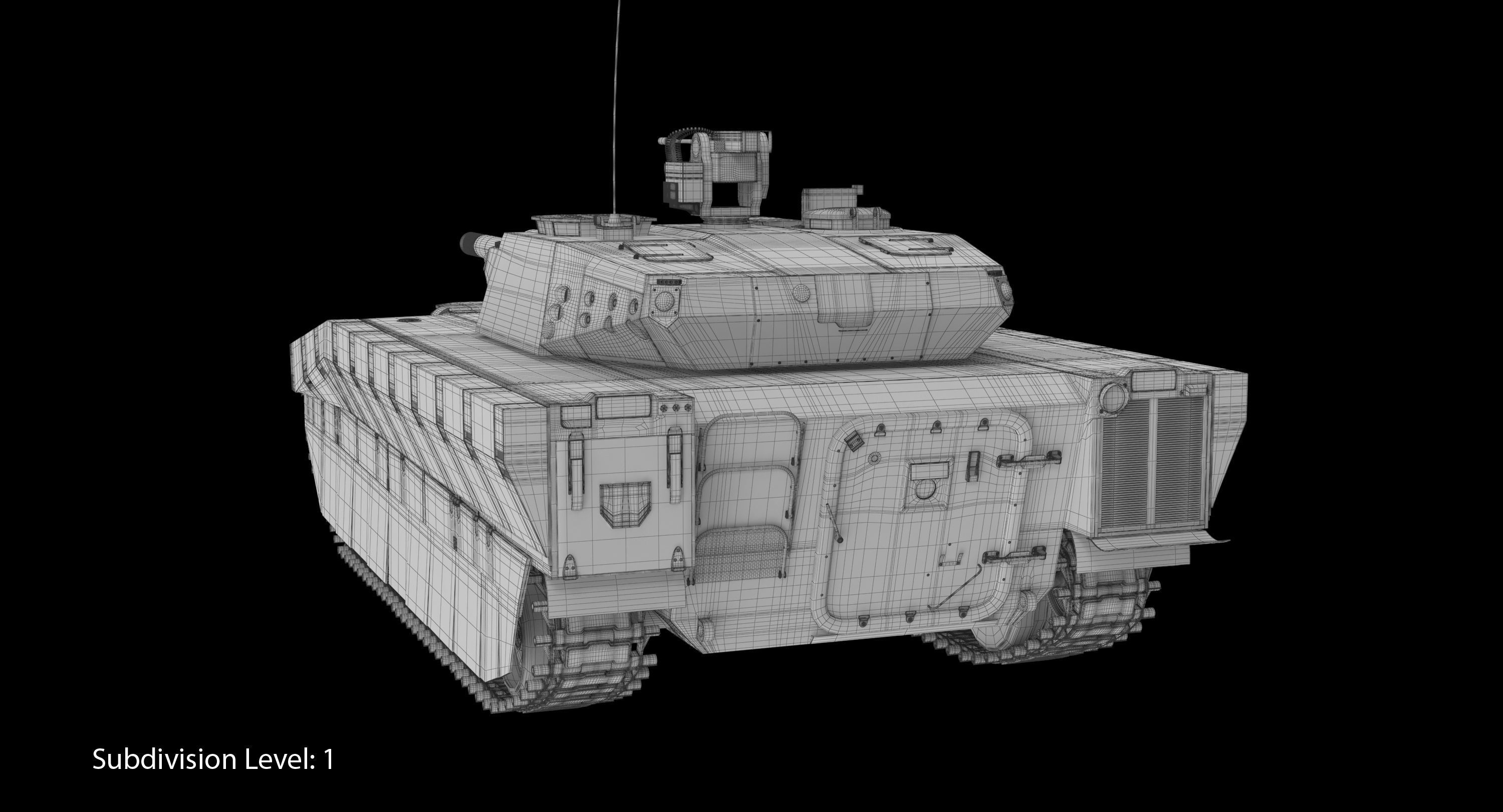 CV90 120T Low-poly 3D model_19