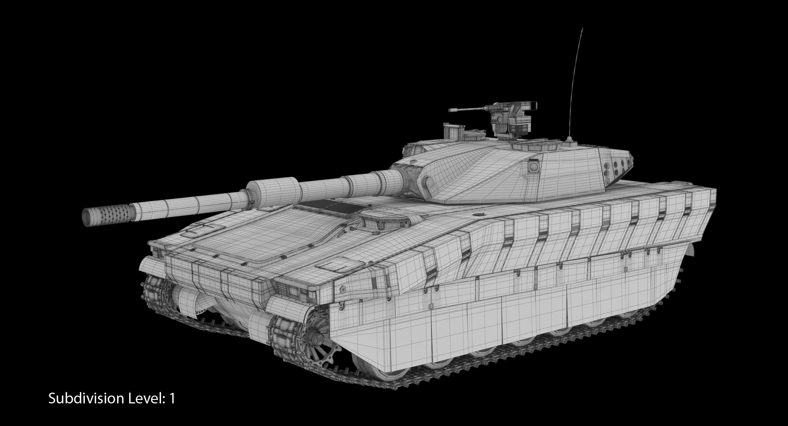 CV90 120T Low-poly 3D model_13