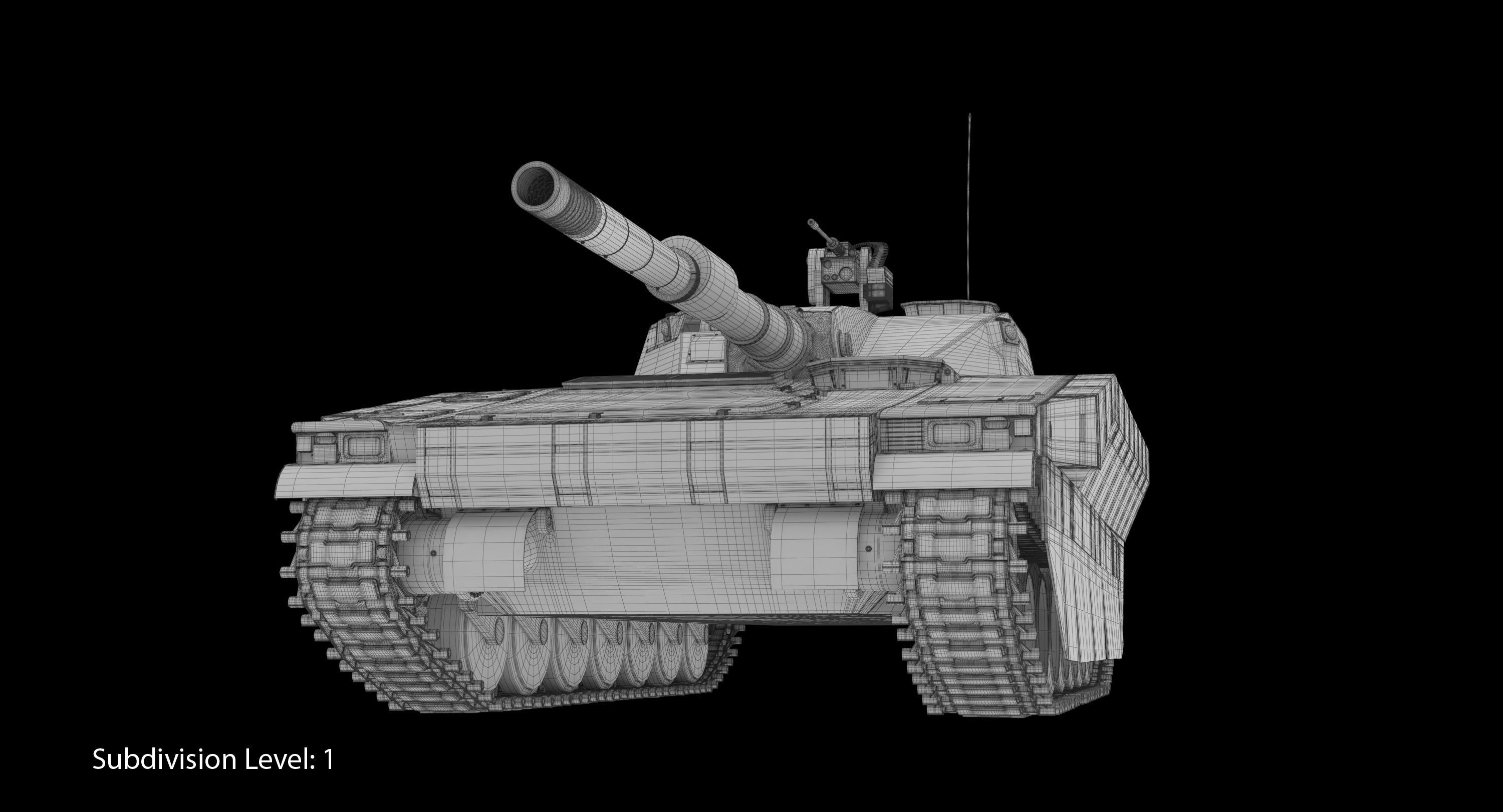 CV90 120T Low-poly 3D model_10