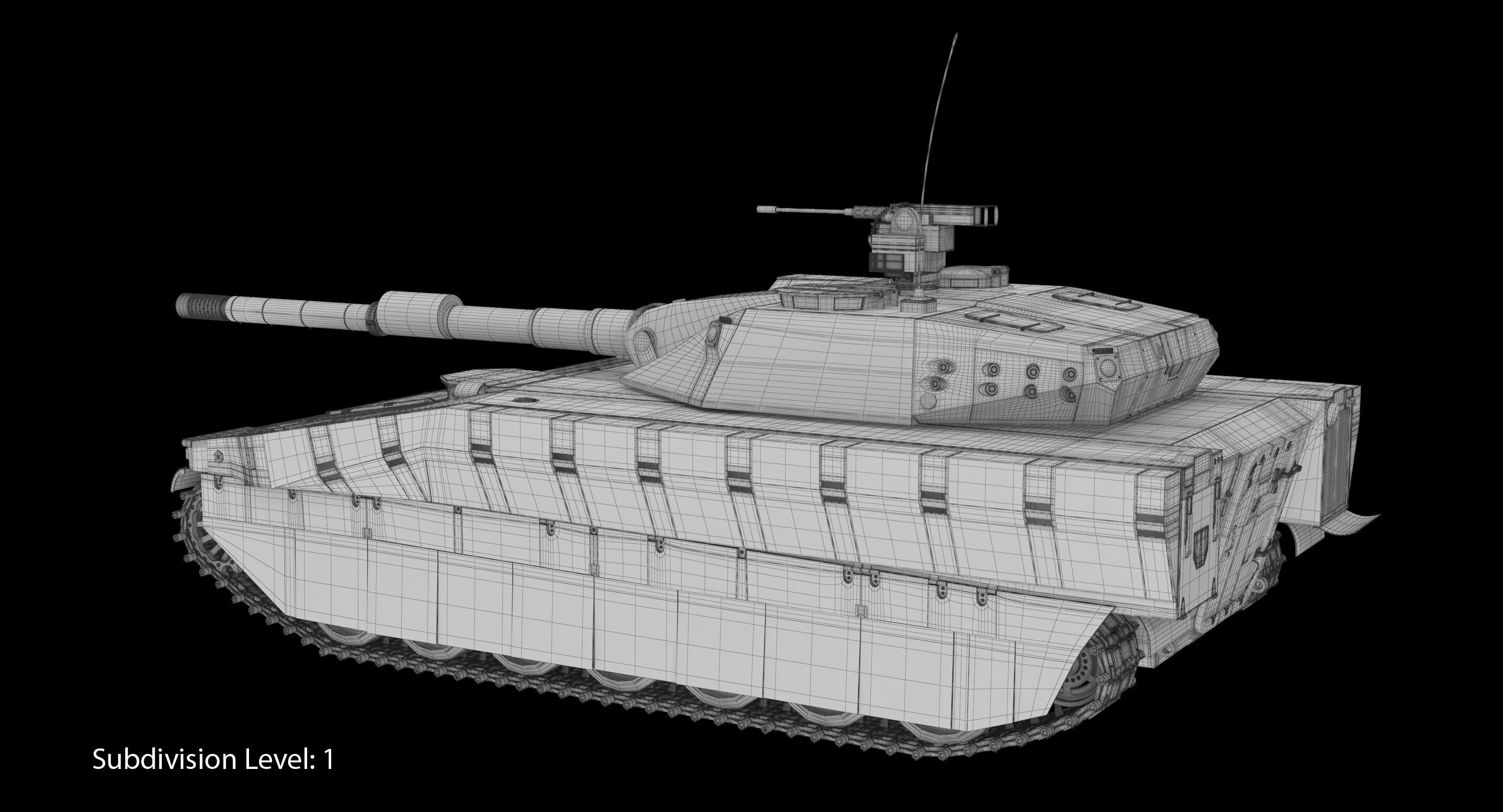 CV90 120T Low-poly 3D model_16